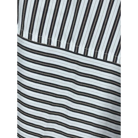 J Jill Striped Top XL White Classic Resort Preppy Old Money Neutral Minimalist - Picture 5 of 11